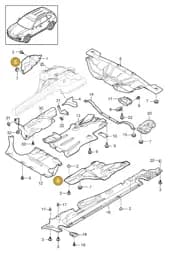 95850468100 Porsche Heat Shield for Tunnel