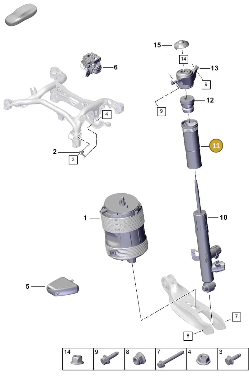 958512137C — Porsche Cayenne Coupe (2023-2023) diagram p60502000, position 11
