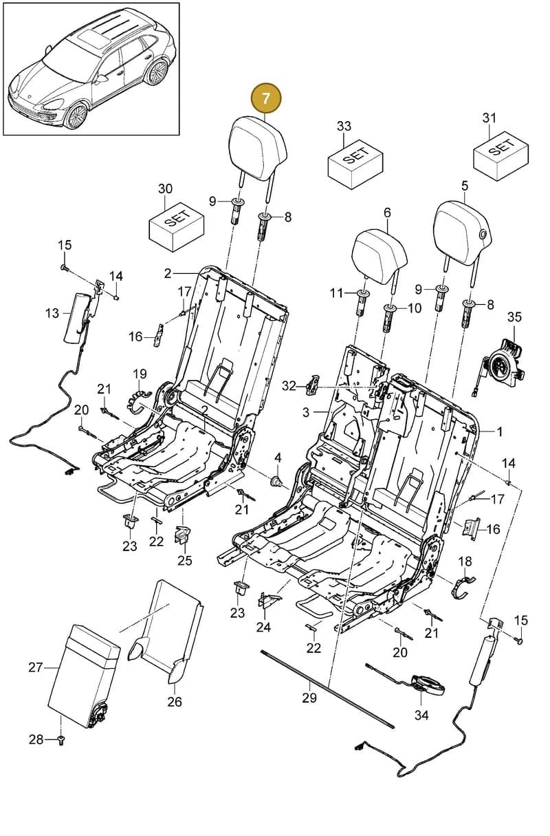 95852281201IVF — Porsche Cayenne (2010-2018) diagram p37817060, position 7
