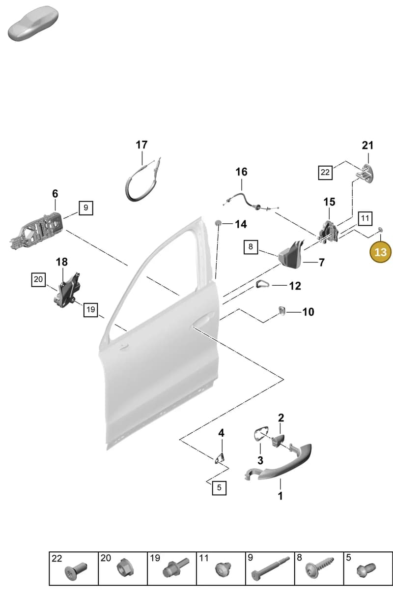 95853111100 — Porsche Cayenne Coupe (2023-2023) diagram p60804225, position 13