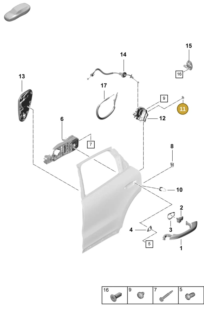95853111100 — Porsche Cayenne Coupe (2023-2023) diagram p60804250, position 11