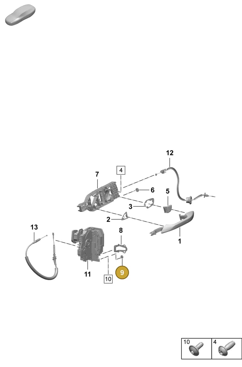 95853111100 — Porsche Macan (2024-2024) diagram p61804200, position 9