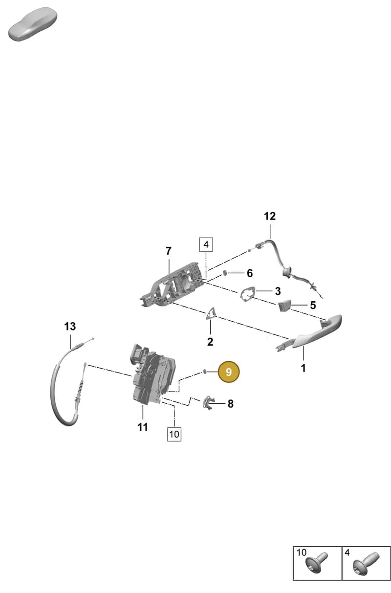 95853111100 — Porsche Macan (2024-2024) diagram p61804250, position 9