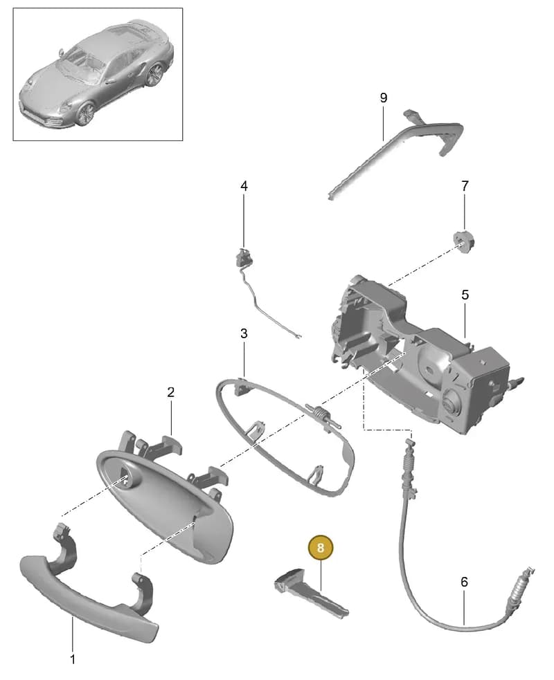 95853891600 — Porsche GT2 RS Clubsport (2013-2020) diagram p42804020, position 8+20