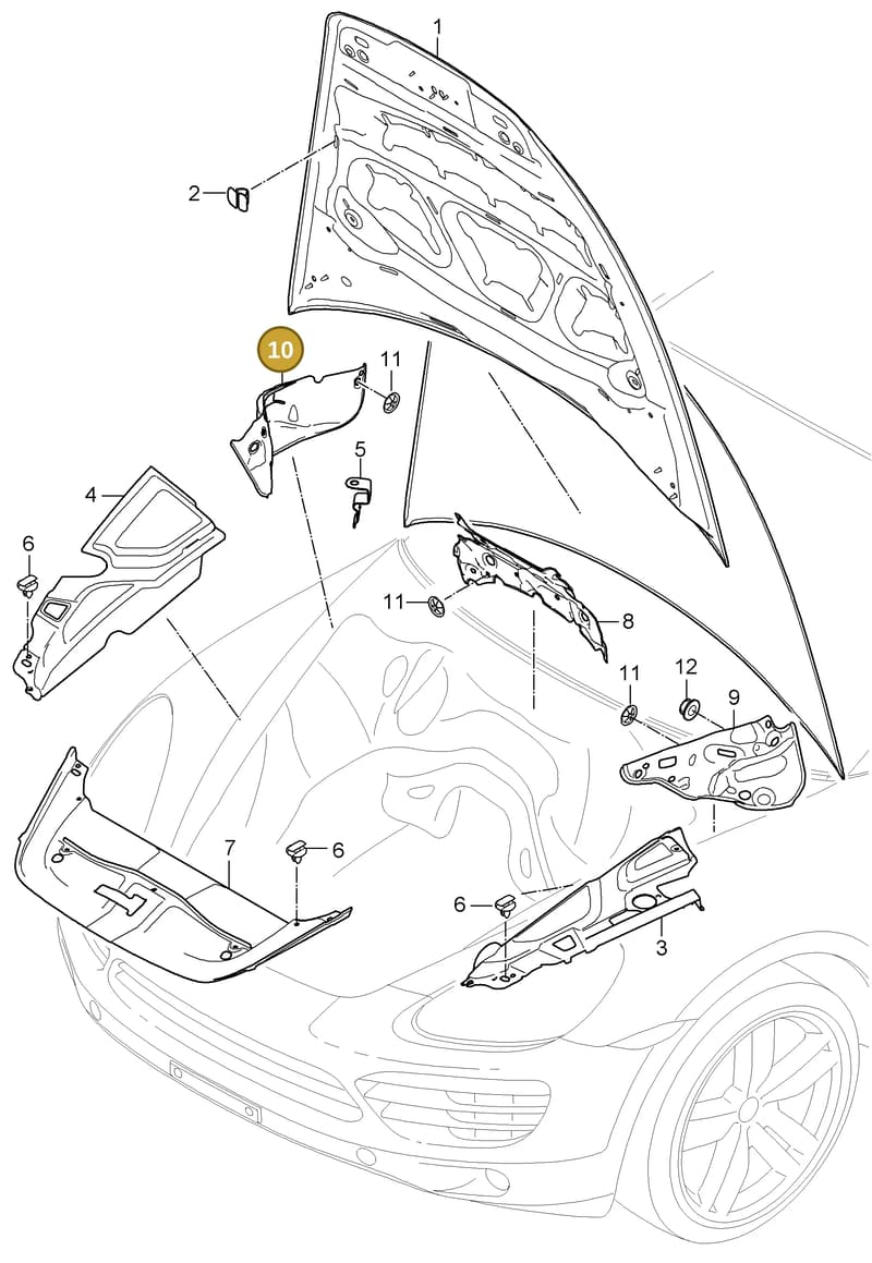 95855677300 — Porsche Cayenne (2010-2018) diagram p37807060, position 10