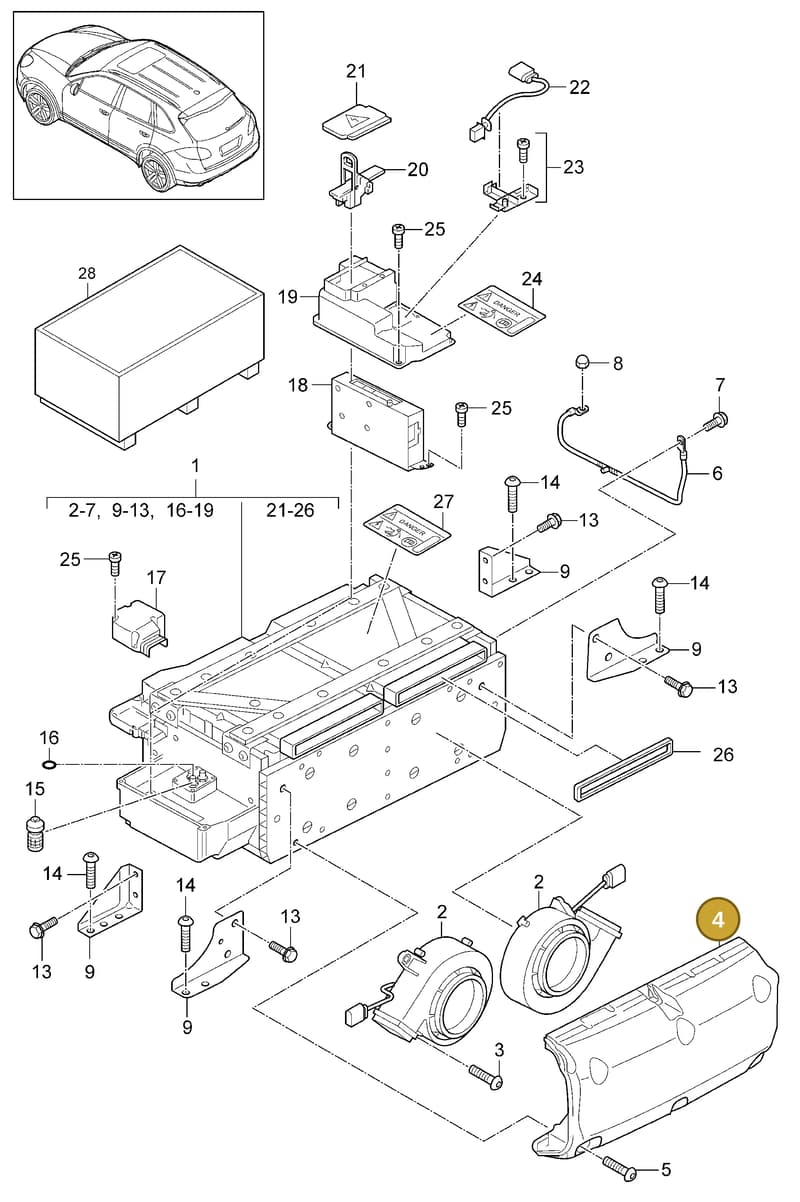 95857202400 — Porsche Cayenne (2010-2018) diagram p37901040, position 4