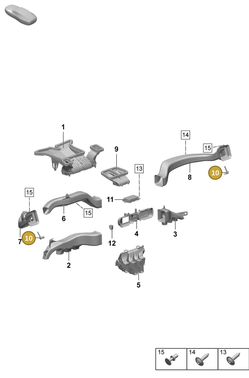 95857230400 — Porsche Macan (2024-2024) diagram p61813100, position 10