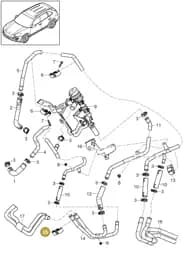 95857230810 Porsche Heating Hose