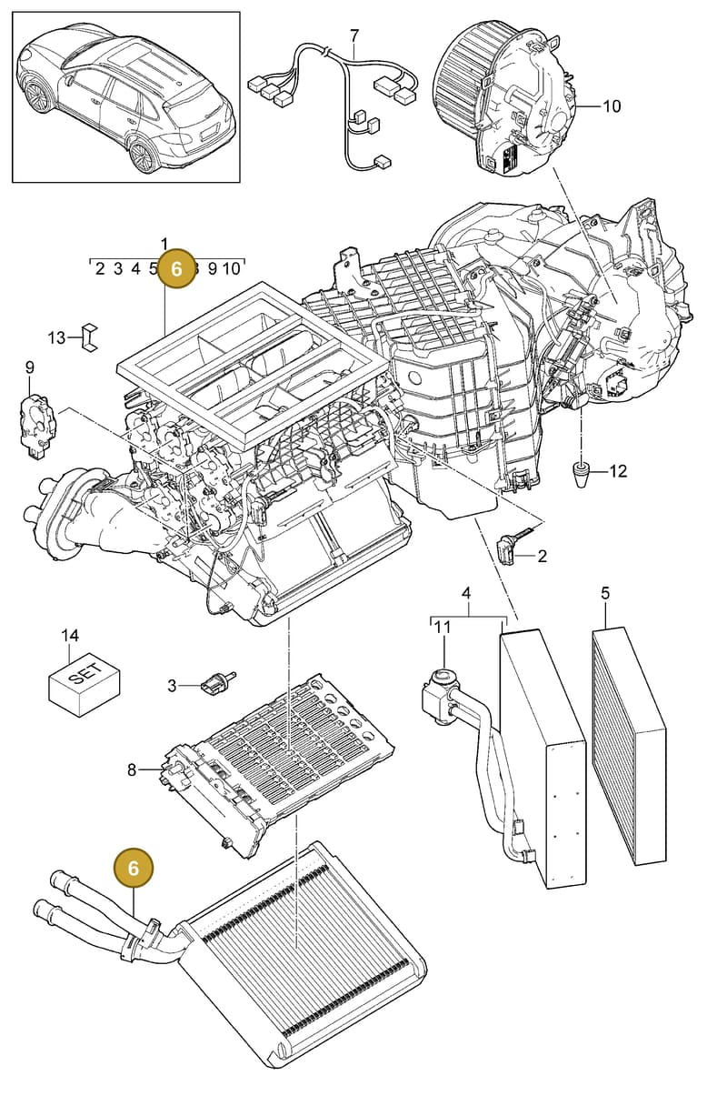 95857232700 — Porsche Cayenne (2010-2018) diagram p37813040, position 6