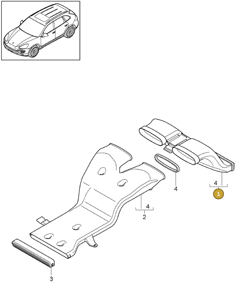 95857355300 — Porsche Cayenne (2010-2018) diagram p37901050, position 1