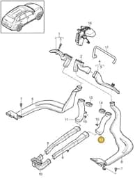 95857365800 Porsche Air Guide Channel