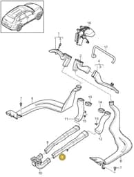 95857384700 Porsche Air Guide Channel