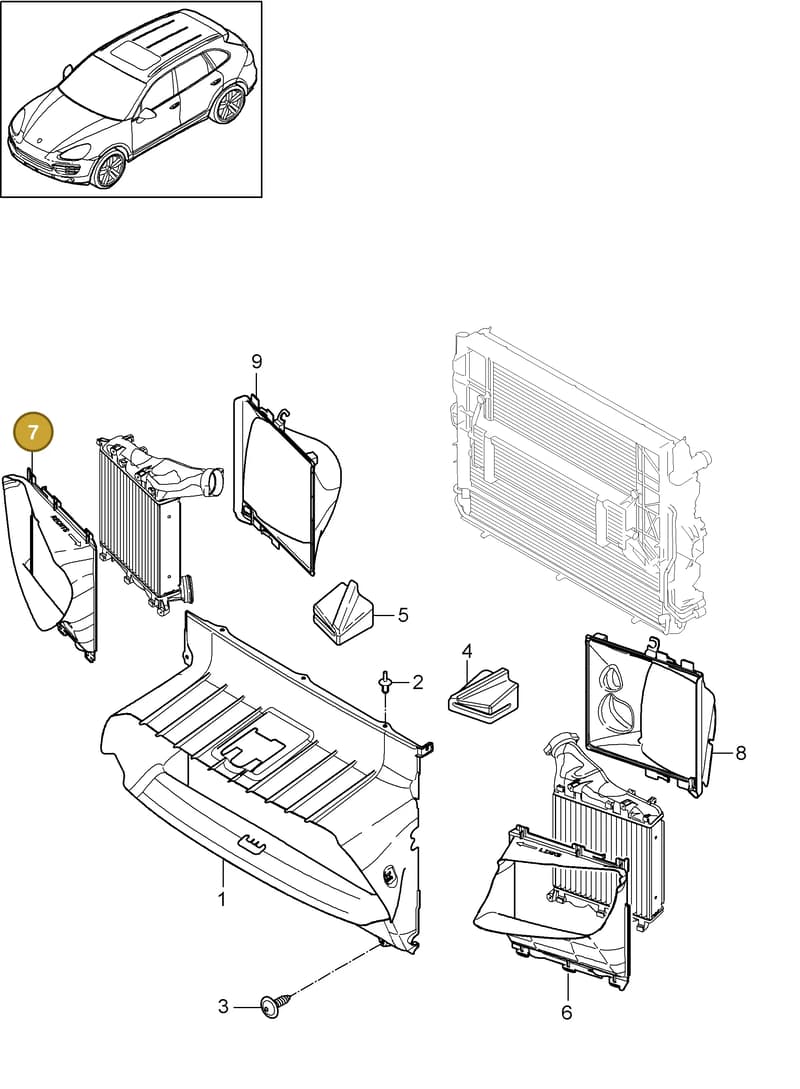 95857532220 — Porsche Cayenne (2010-2018) diagram p37105095, position 7
