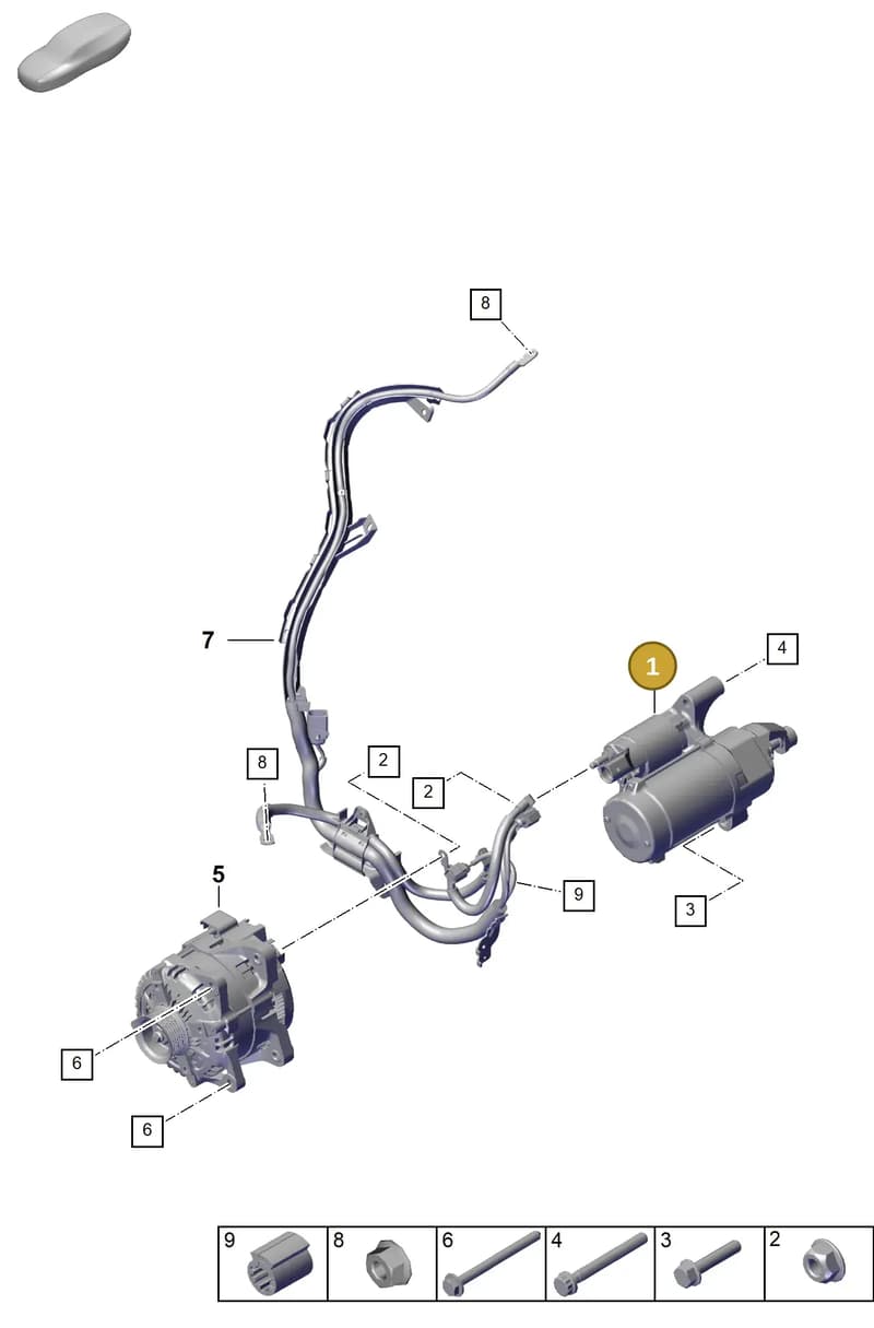 95860411300 — Porsche Cayenne Coupe (2023-2023) diagram p60902200, position 1