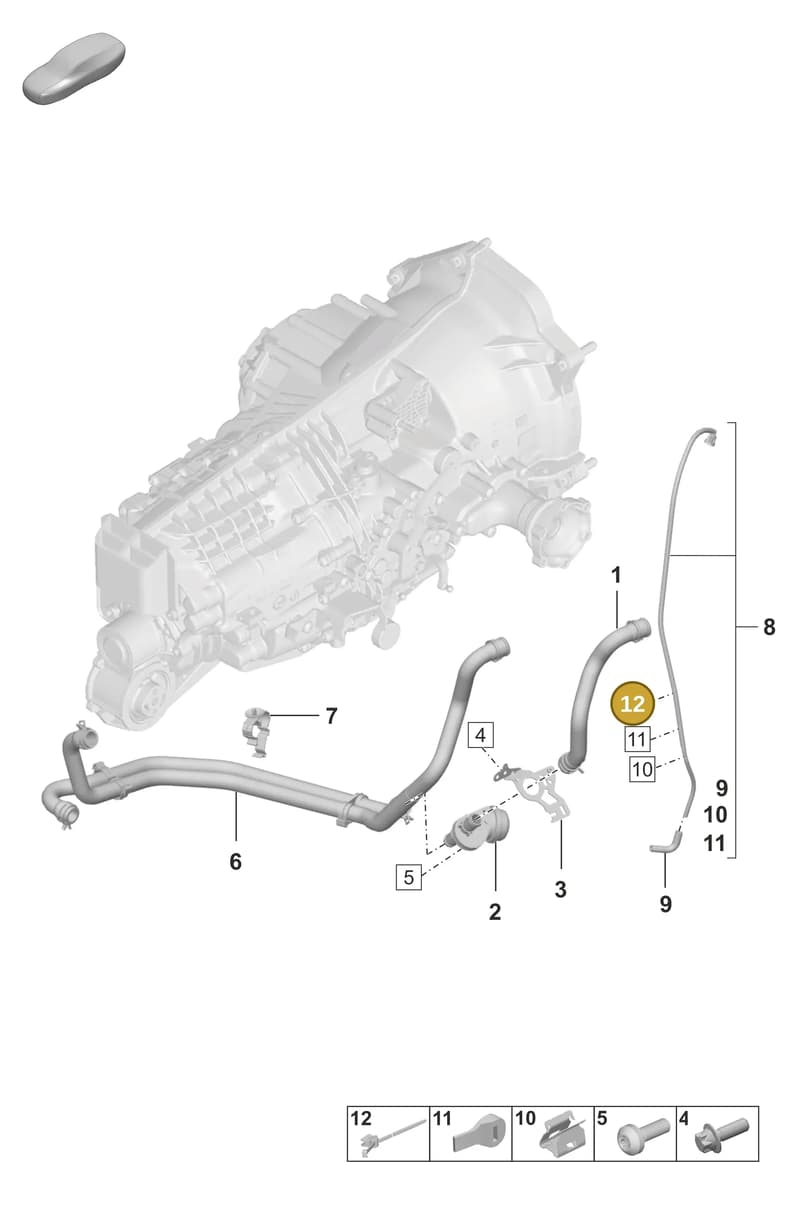 95860683851 — Porsche 911 (2020-2022) diagram p53301110, position 12