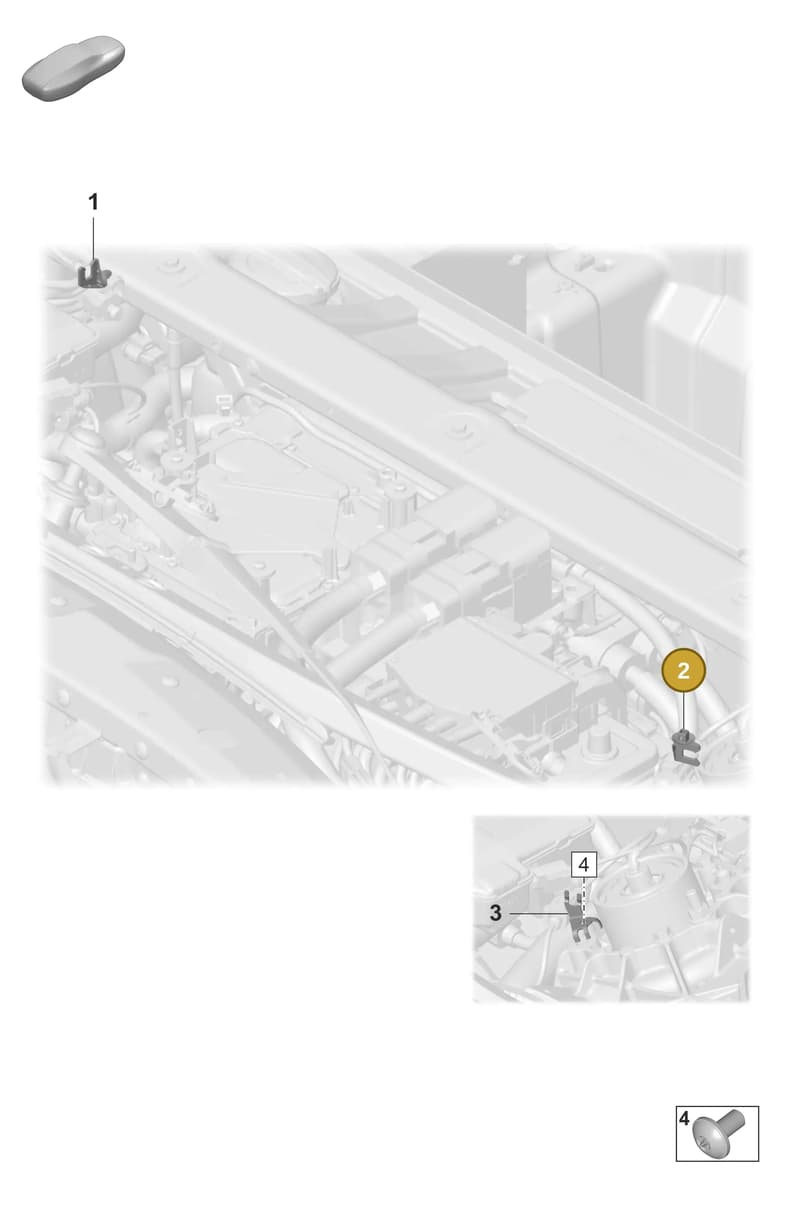 95860684550 — Porsche Taycan Sport Turismo (2019-2024) diagram p56402050, position 2