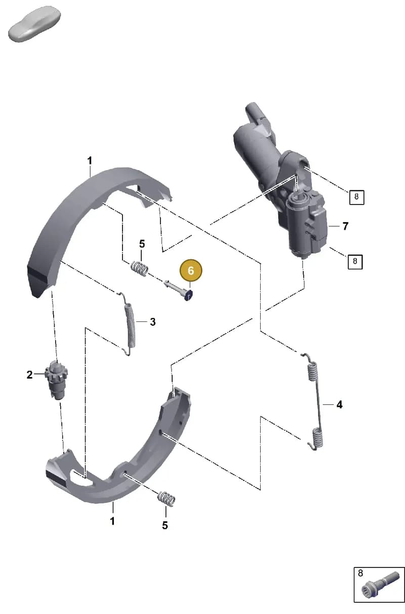 958609279 — Porsche Cayenne Coupe (2023-2023) diagram p60603500, position 6