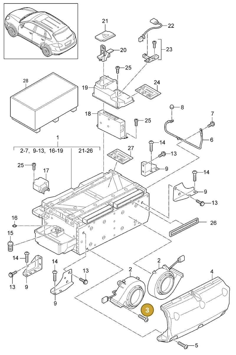 95861137210 — Porsche Cayenne (2010-2018) diagram p37901040, position 3