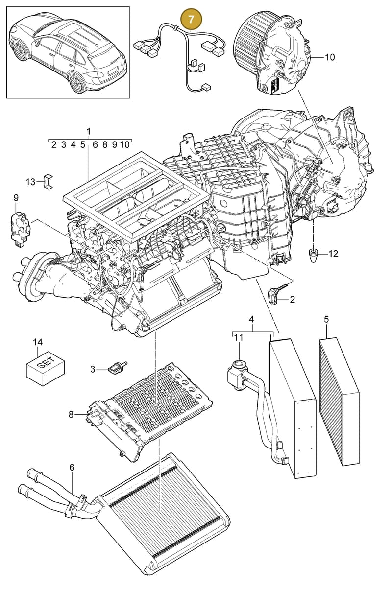 95861235003 — Porsche Cayenne (2010-2018) diagram p37813040, position 7