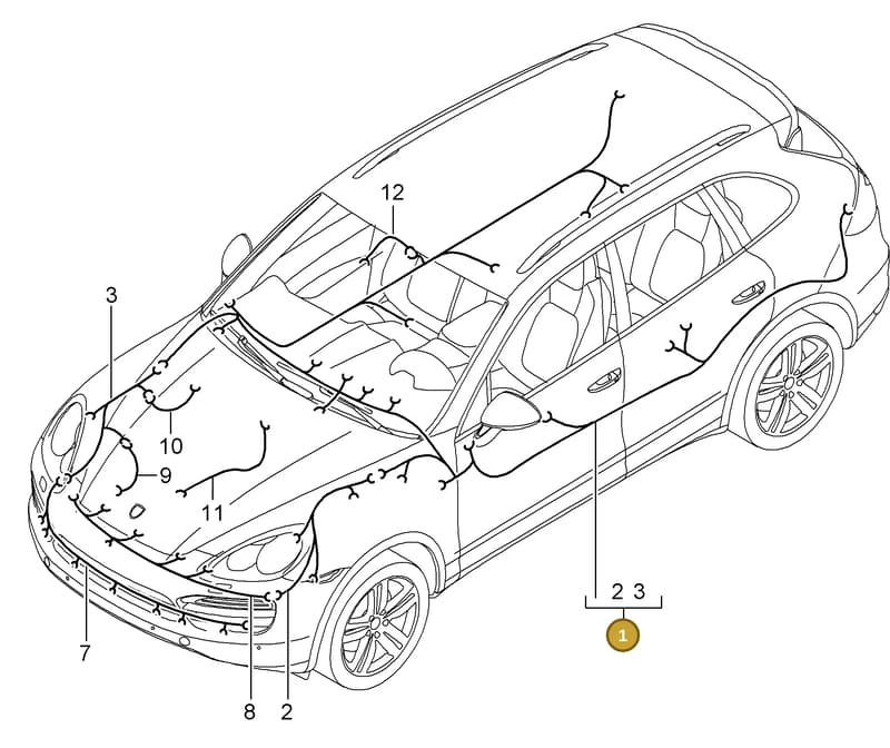 95861261041 — Porsche Cayenne (2010-2018) diagram p37902010, position 1