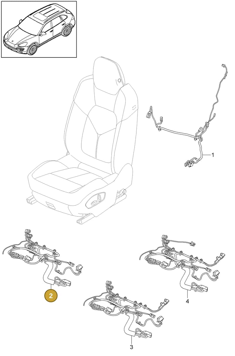 95861276200 — Porsche Cayenne (2010-2018) diagram p37817030, position 2