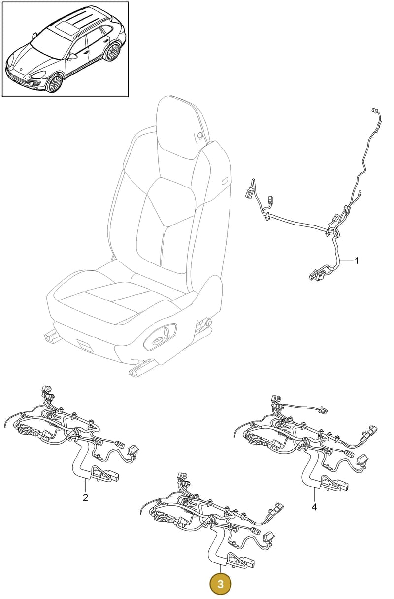 95861279000 — Porsche Cayenne (2010-2018) diagram p37817030, position 3