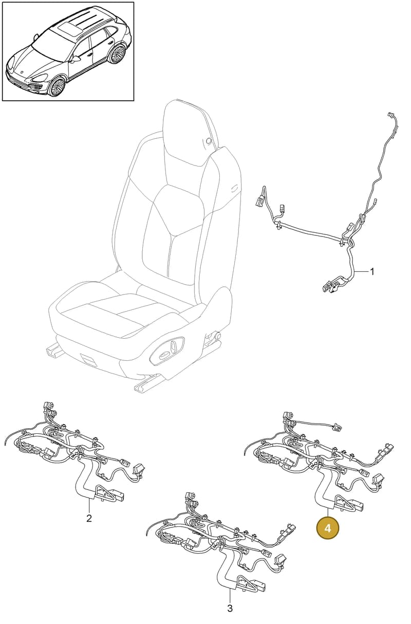 95861279400 — Porsche Cayenne (2010-2018) diagram p37817030, position 4