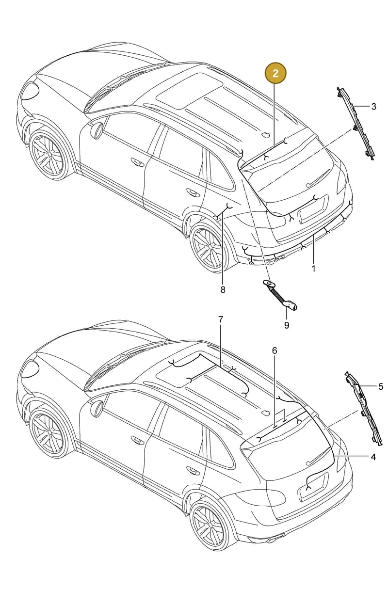 95861280320 — Porsche Cayenne (2010-2018) diagram p37902020, position 2