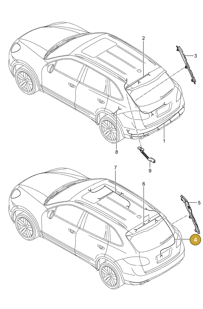 95861281853 — Porsche Cayenne (2010-2018) diagram p37902020, position 4