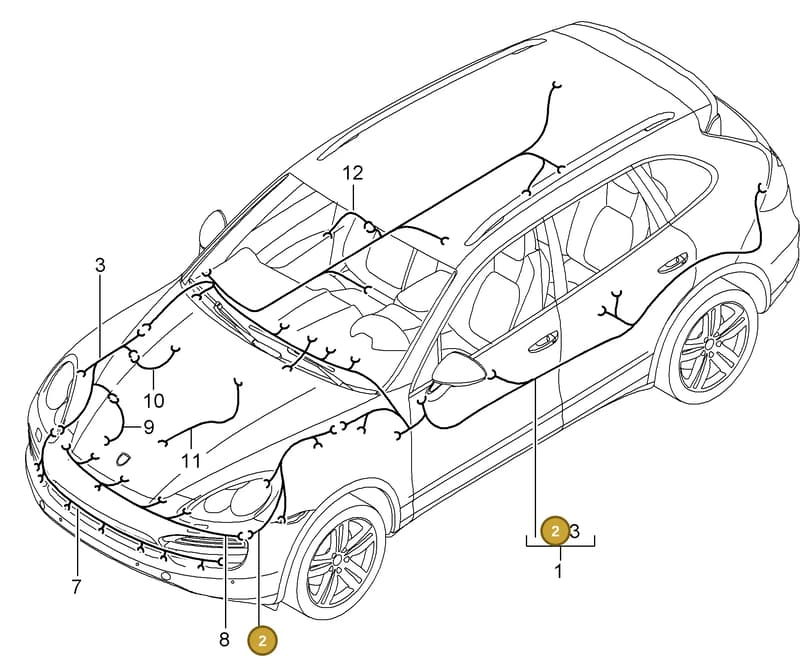 95861291710 — Porsche Cayenne (2010-2018) diagram p37902010, position 2