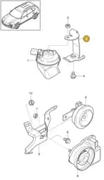 95861352402 Porsche Button for Level Control System