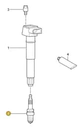 95861823320 Porsche Retainer for Control Units