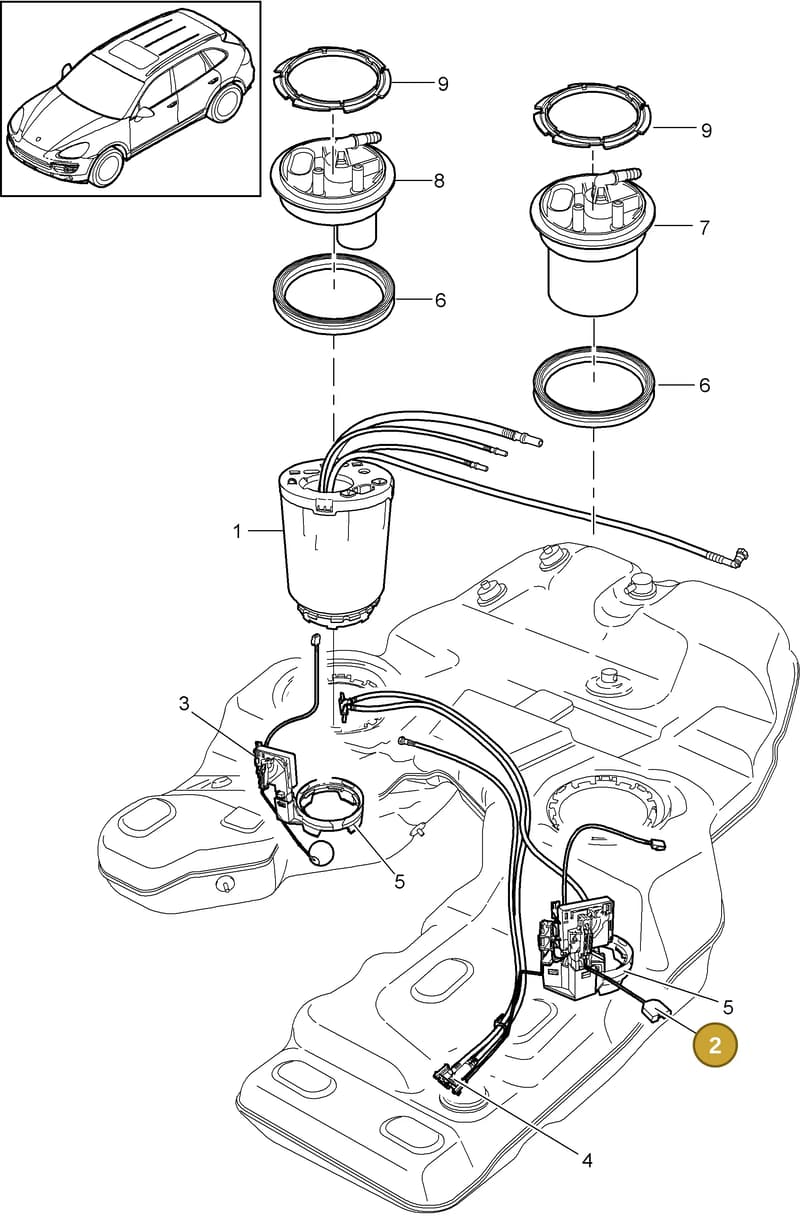 95862083101 — Porsche Cayenne (2010-2018) diagram p37201010, position 2