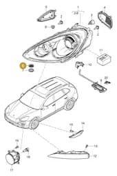 95863121800 Porsche Gas Discharge Lamp
