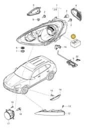 95863138200 Porsche Retainer for Control Units