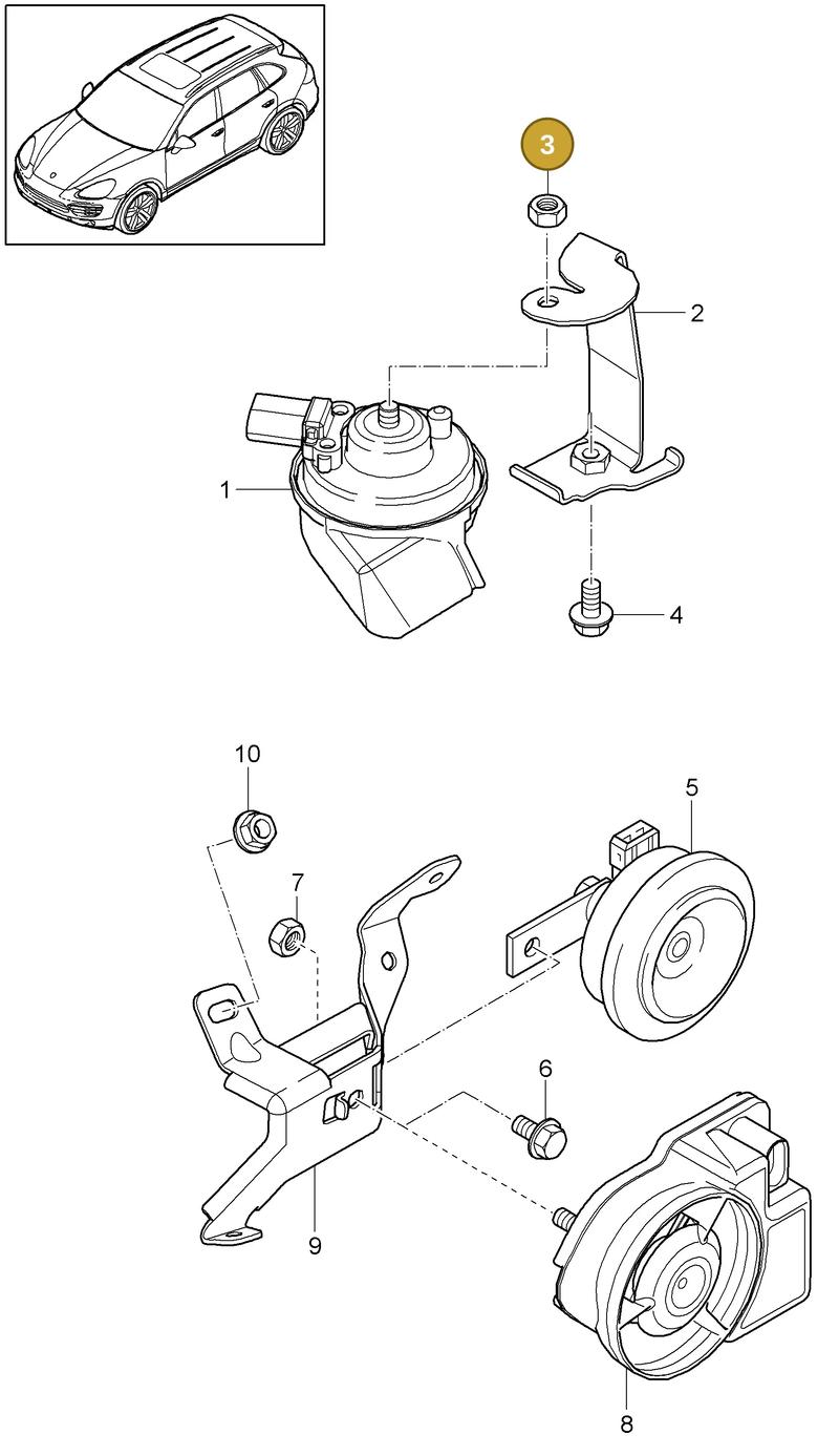 958632214003T0 — Porsche Cayenne (2010-2018) diagram p37903000, position 3