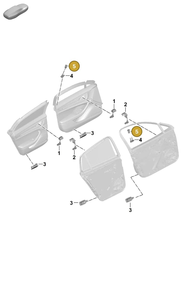 95863224201DE1 — Porsche Panamera (2023-) diagram p62905100, position 5