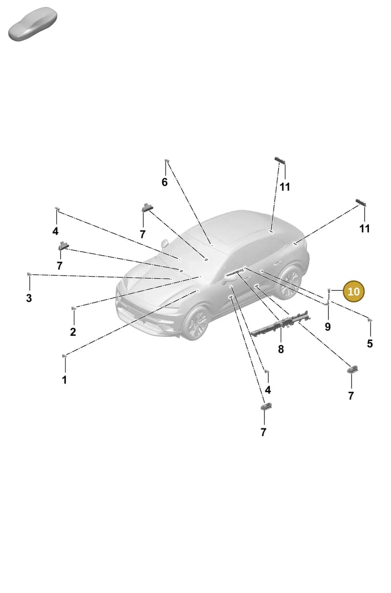 95863224201OM8 — Porsche Macan 4 (2024-) diagram p61905100, position 10