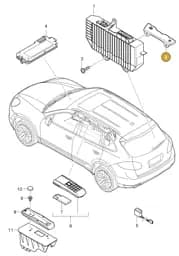 95864522500 Porsche Holder for Amplifier