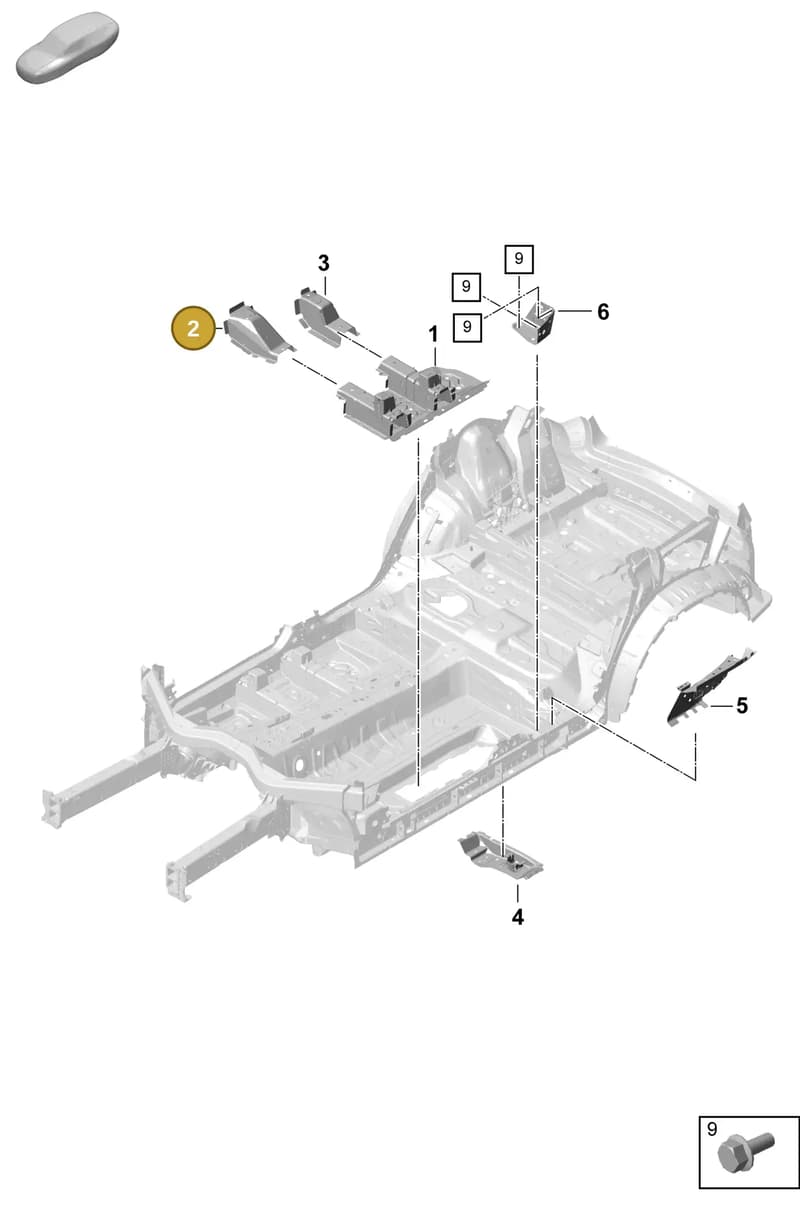 95880315200GRV — Porsche Cayenne Hybrid Coupe (2023-) diagram p60801225, position 2