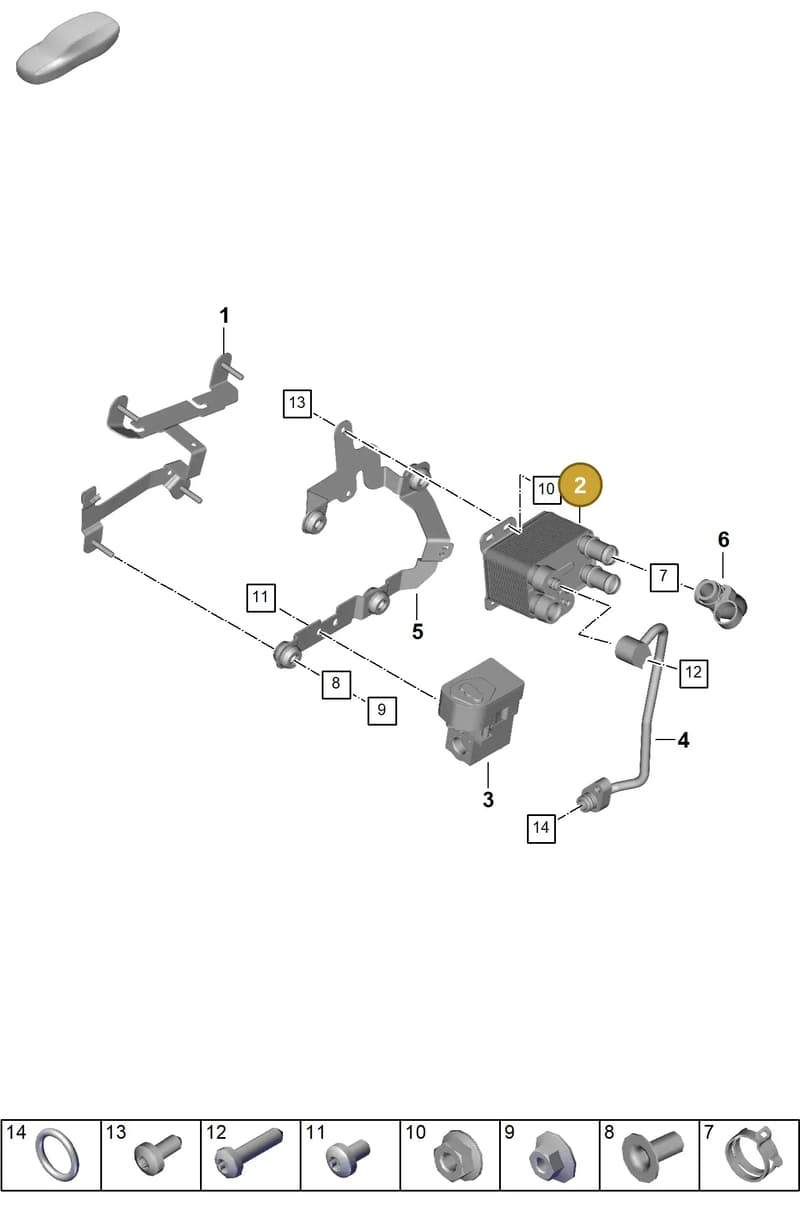 958816114 — Porsche 911 (2024-2025) diagram p63813100, position 2