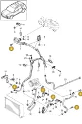 95881674420 Porsche Refrigerant Line