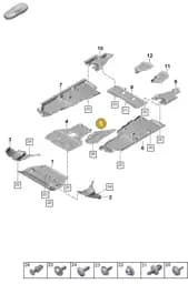 95882564420 Porsche Heat Shield for Tunnel