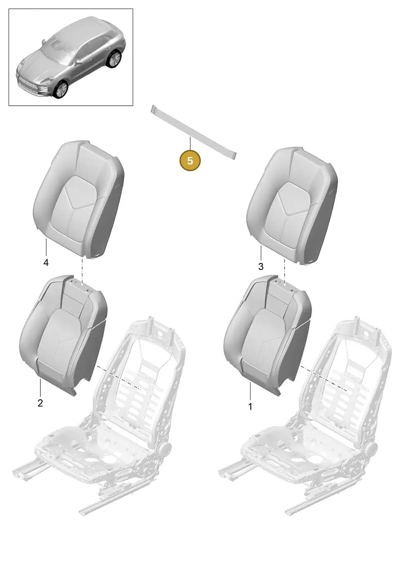 958881771 — Porsche Macan (2018-2022) diagram p52817310, position 5