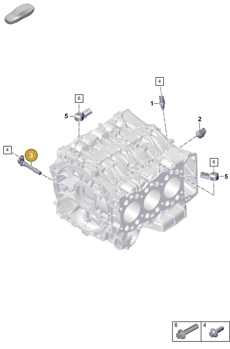 958906433 — Porsche 911 (2024-2025) diagram p63101160, position 3