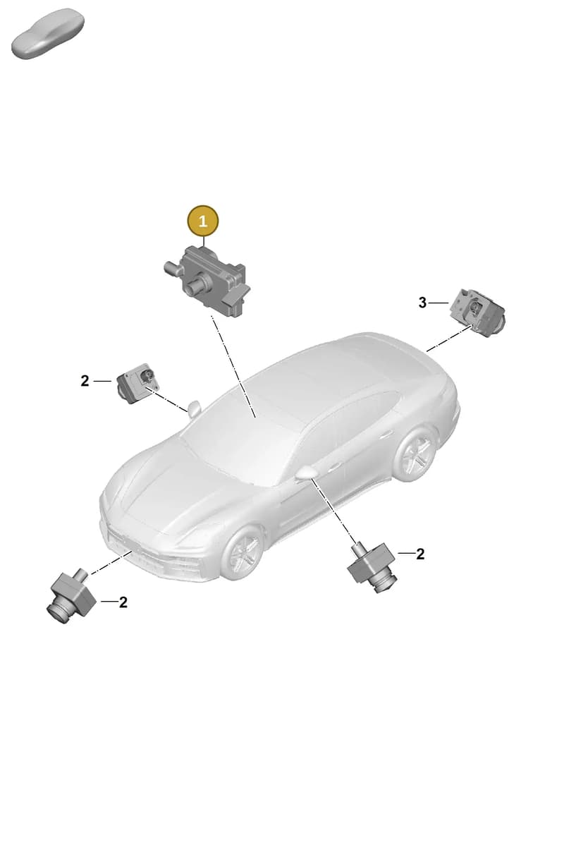 95890721700 — Porsche Panamera (2023-2025) diagram p62915100, position 1