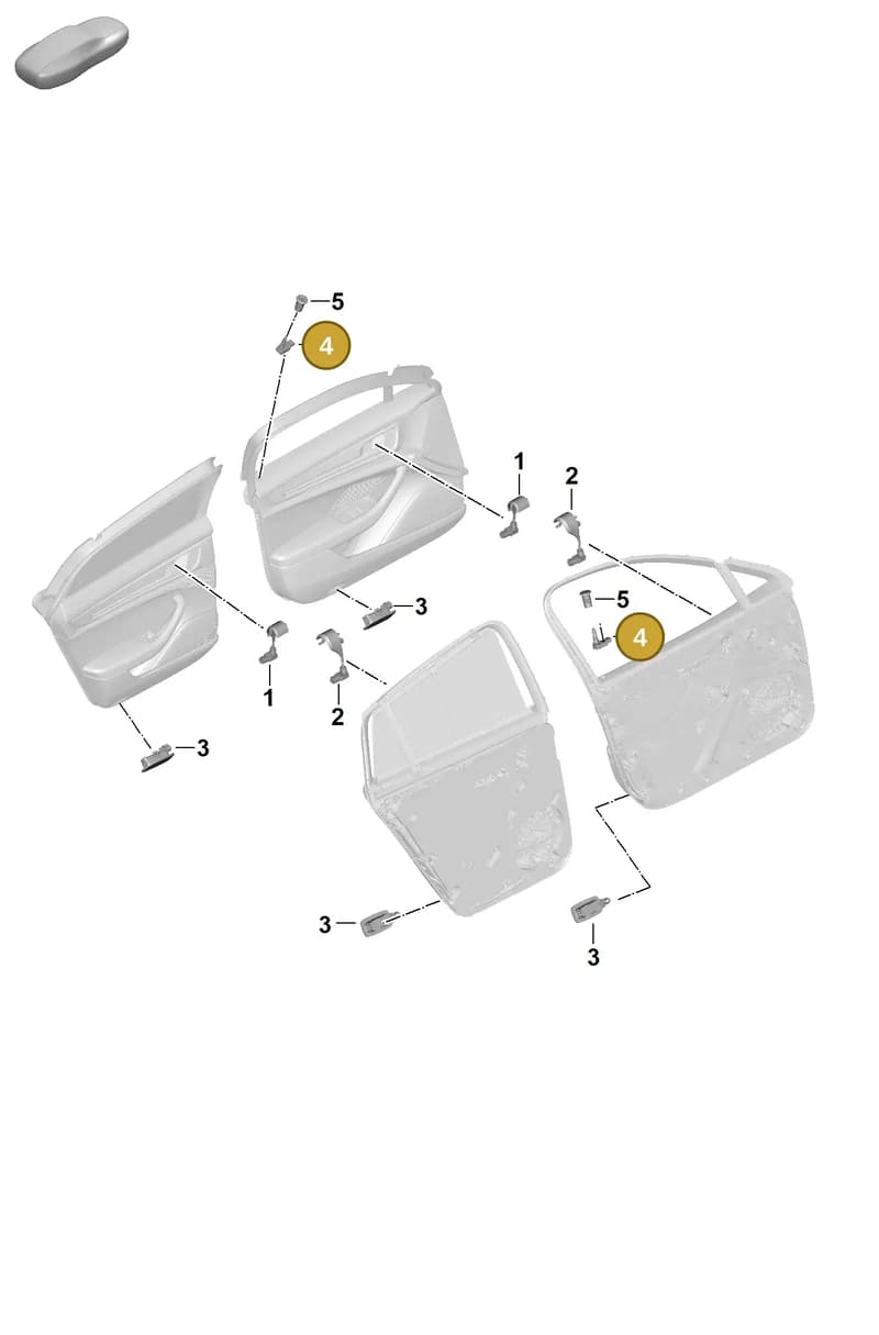 958919238 — Porsche Panamera (2023-2025) diagram p62905100, position 4