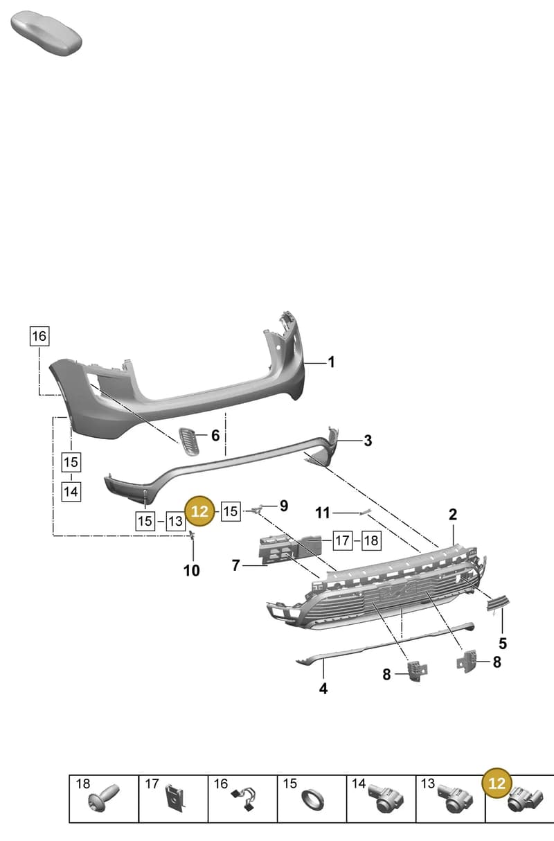 958919275905 — Porsche Macan (2024-2024) diagram p61802510, position 12