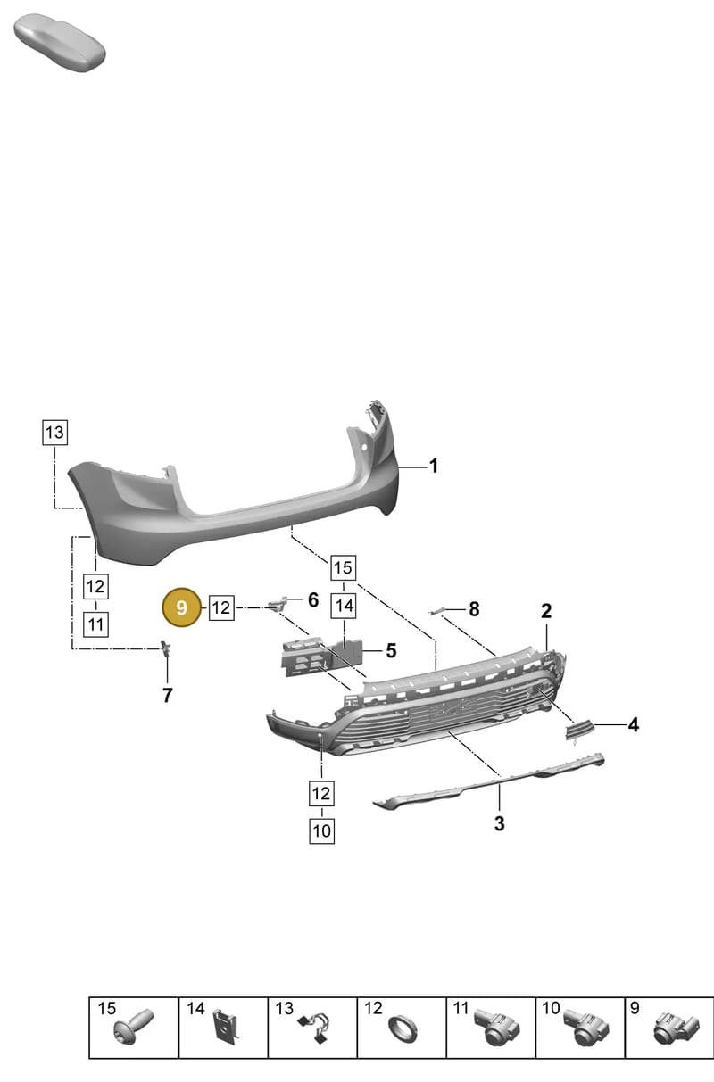 958919275905 — Porsche Macan (2024-2024) diagram p61802530, position 9