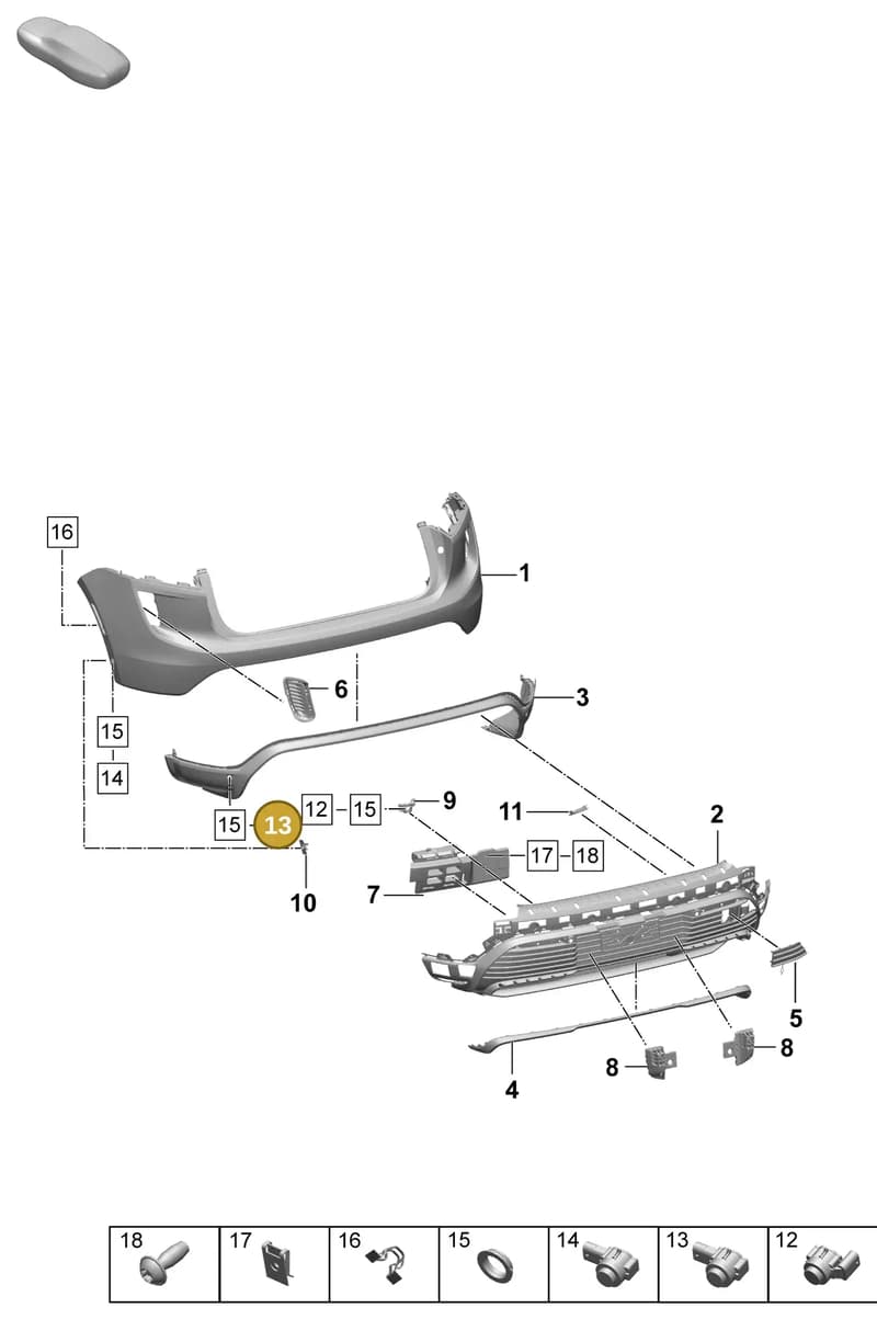 958919275A905 — Porsche Macan (2024-2024) diagram p61802510, position 13